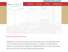Tablet Screenshot of mckenziecollection.com